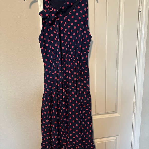 Sam Edelman Women’s Tiered Blue/Pink Halter Midi Party‎ Cocktail Dress Size 10 - Picture 8 of 14